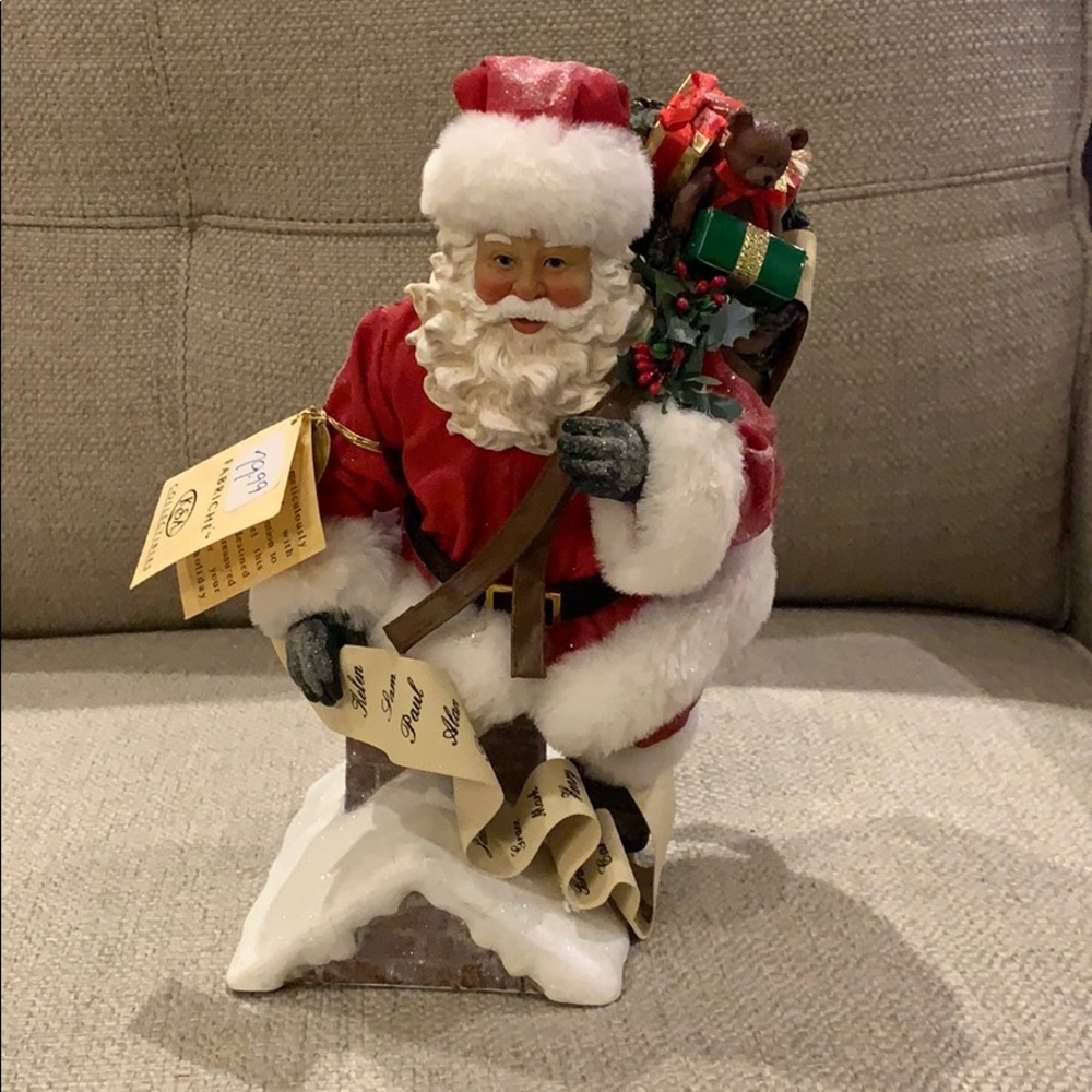 Vintage Kurt Adler Santa coming out of chimney collector